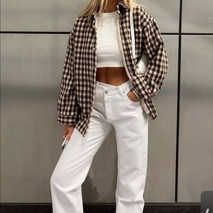 Princess Polly - Holly asymmetric white jean - size 4